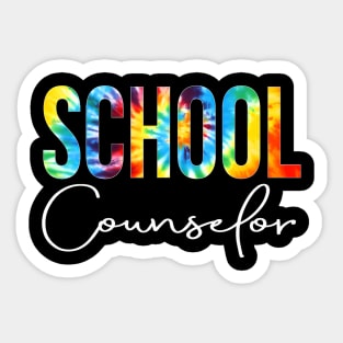 School Counselor Tie Dye Appreciation Day Back To School Sticker